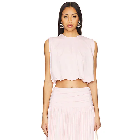 More To Come Remi Top In Baby Pink